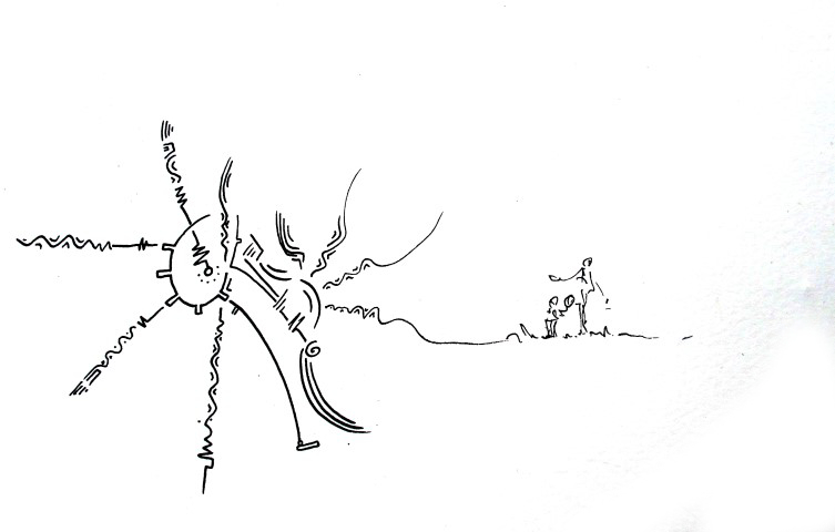 line-drawing by Raphael Egel
