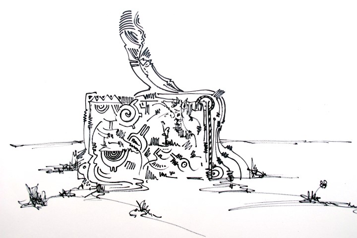 line-drawing by Raphael Egel