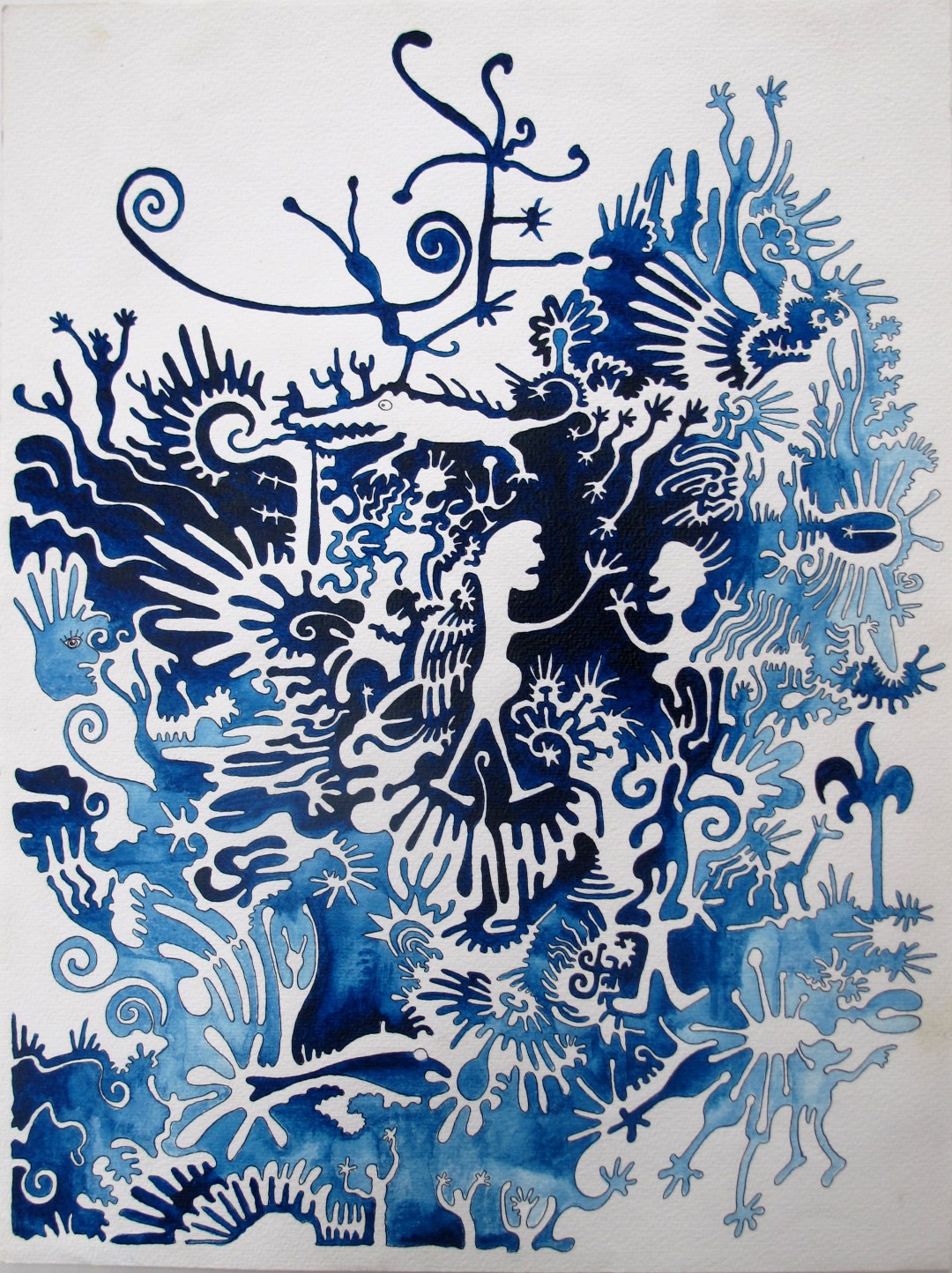 blue white dream