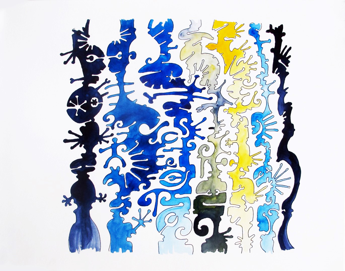 blueish dream with yellow excess