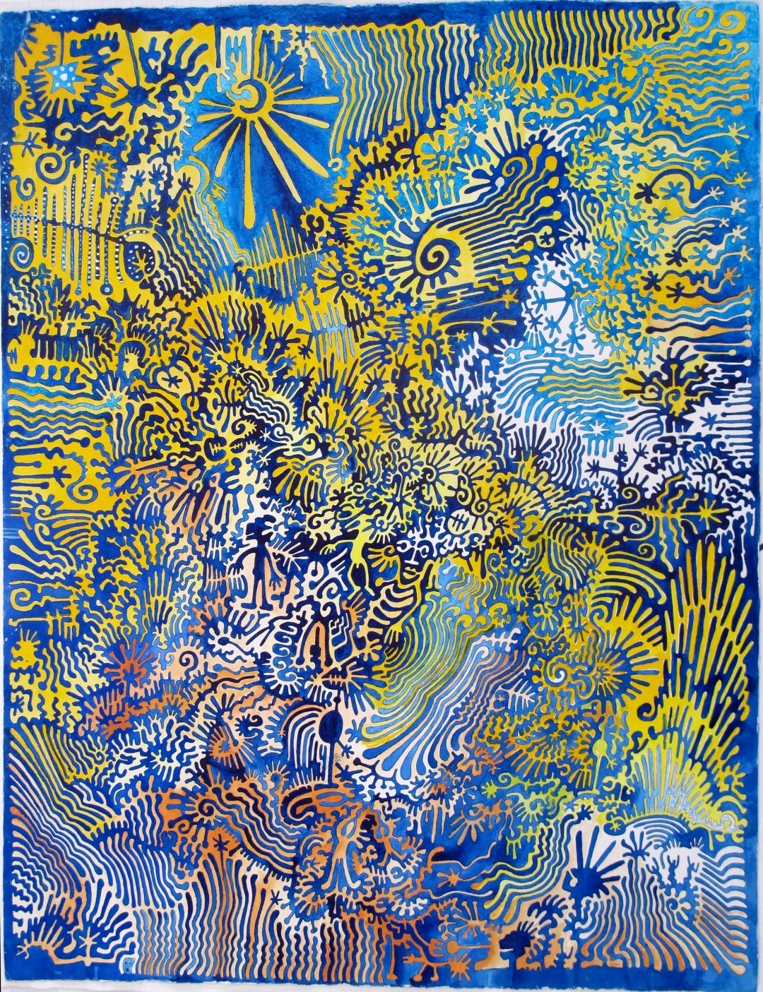 yellow orange blue dream