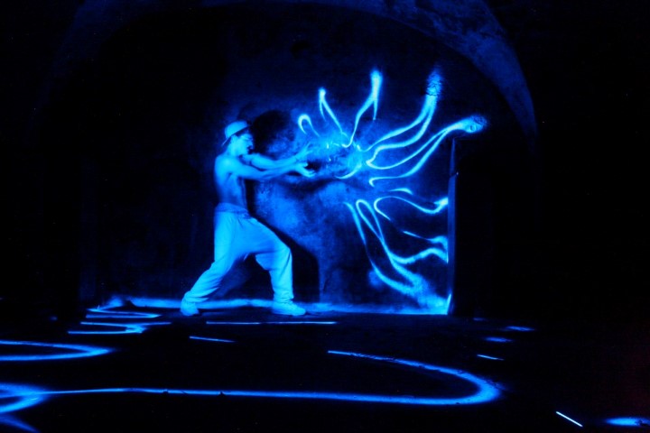 light-drawing series "002" by Raphael Egel, assistance:Katrin Mertel