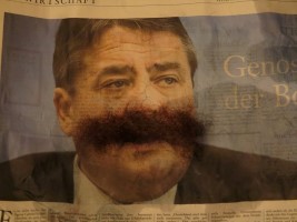 "Hair on you"Sigmar Gabriel,Politik,Satire,Kunst