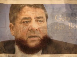 "Hair on you"Sigmar Gabriel,Politik,Satire,Kunst